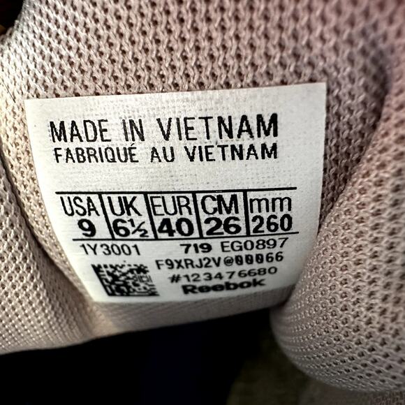 Reebok Classic Harman Ripple Sneakers Running Lace Up Athletic White Neon Pink 9 - Picture 6 of 7